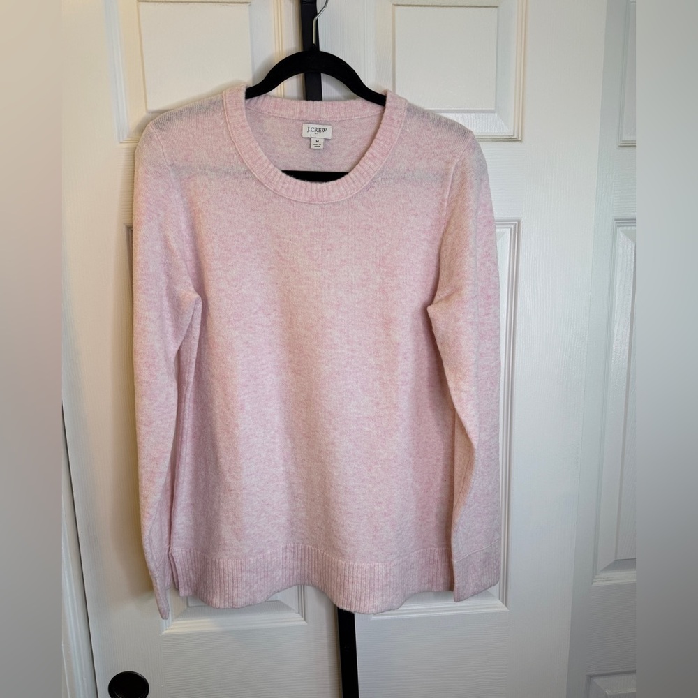 J. Crew Soft Blush Crew Neck Sweater, size Medium